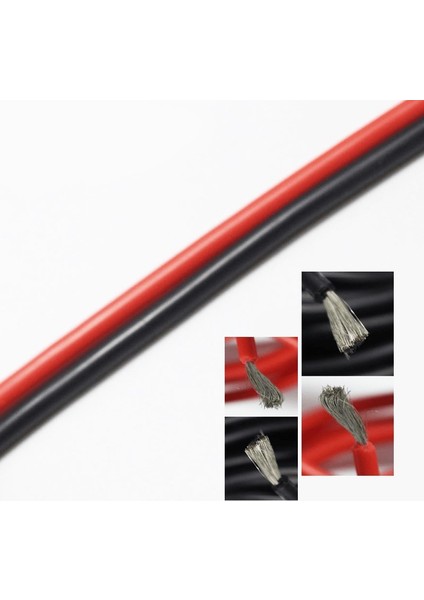 18AWG Kırmızı Silikon Kablo 1m