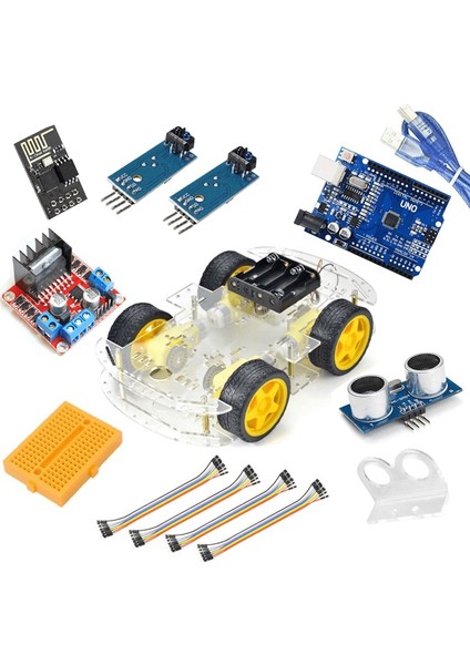 Arduino Süper Combo 4WD Araç Seti Wifi