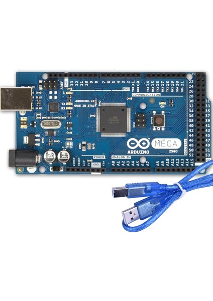Arduino Mega 2560 R3 Klon - USB Çip + USB Kablo