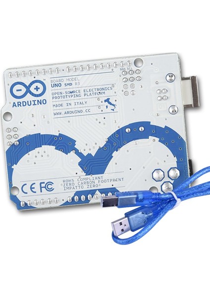 Arduino UNO R3 Dip Klon - USB Çip + USB Kablo