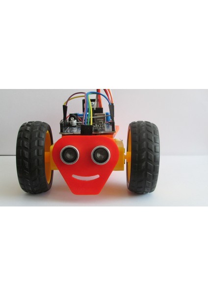 Arduino Ultrasonik Sensörlü Engelden Kaçan Robot