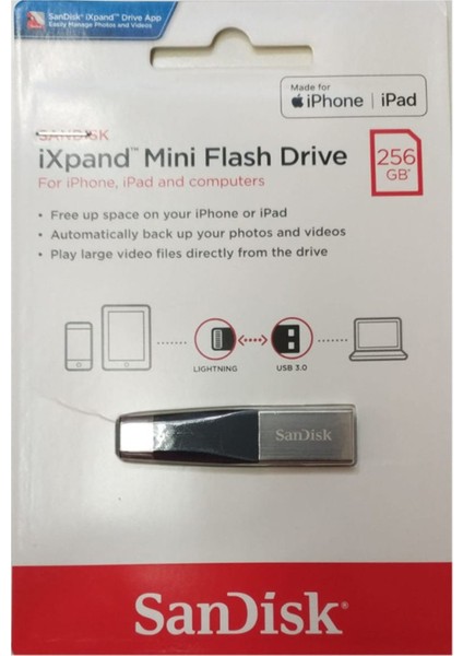 iXpand Mini 256GB iPhone USB Bellek SDIX40N-256G-GN6NE fırsatları