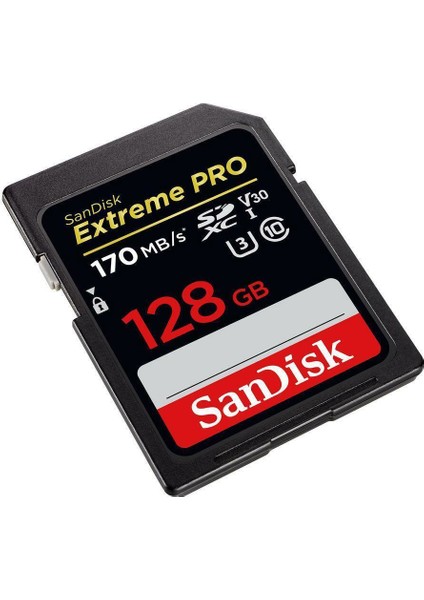 Extreme Pro 128GB SDXC Card 128GB 170MB/s V30 UHS-I U3 Hafıza Kartı SDSDXXY-128G-GN4IN