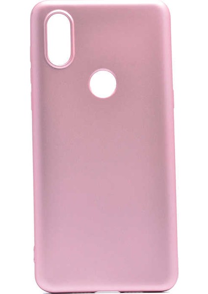 Xiaomi Mi Mix 3 Kılıf Klasik Mat Renkli Yumuşak Premier Silikon Rose Gold