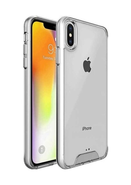 Apple iPhone XS Max Kılıf Gard Ultra Sert Silikon Kılıf Şeffaf