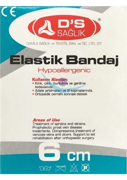 Ten Rengi Tıbbi Elastik Bandaj 6cm