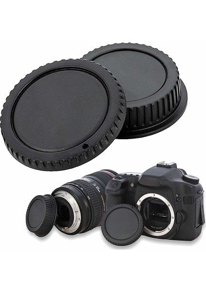 Canon Uyumlu Body Gövde Kapak Ve Lens Arka Kapağı