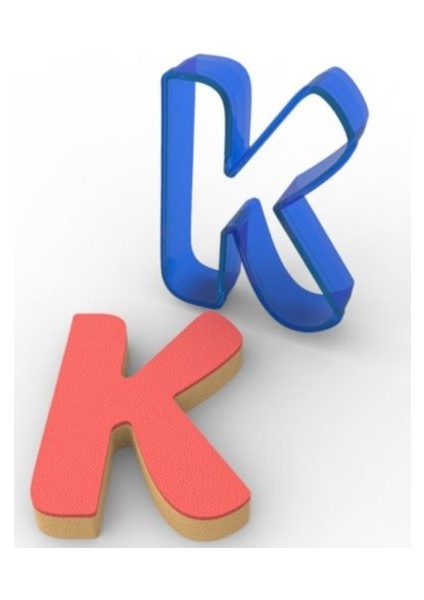 K Harfi Kurabiye Kalıbı Kopat