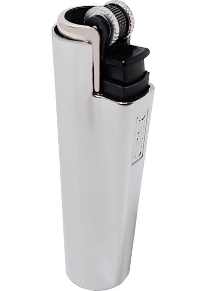 Clipper Çarklı Metal Parlak Gri Çakmak Py51Pgr