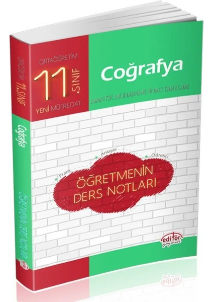 Editör Yayınları 11. Sınıf Coğrafya Öğretmenin Ders Notları