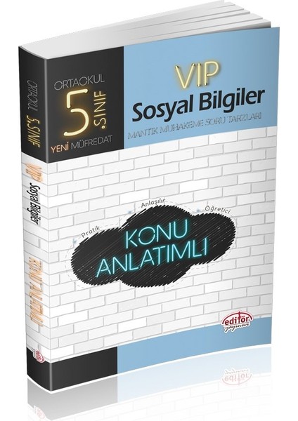 Editör Yayınları 5. Sınıf VIP Sosyal Bilgiler Konu Anlatımlı