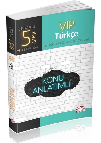 Editör Yayınları 5. Sınıf VIP Türkçe Konu Anlatımlı