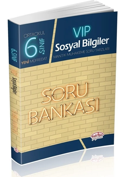 Editör Yayınları 6. Sınıf VIP Sosyal Bilgiler Soru Bankası