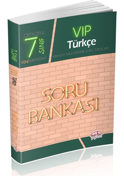 Editör Yayınları 7. Sınıf VIP Türkçe Soru Bankası