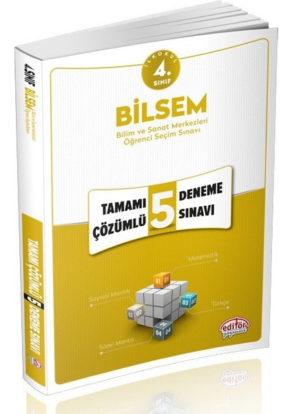 4. Sınıf BİLSEM Tamamı Çözümlü 5 Deneme Sınavı