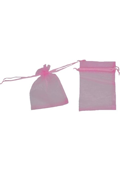 100lü Tül Kese Pembe 10 x 12 cm