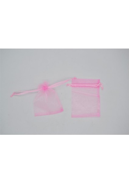 100lü Tül Kese Pembe 12 x 15 cm