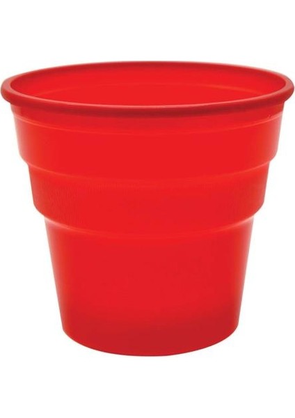 25li Tek Kullanımlık Plastik Bardak Kırmızı