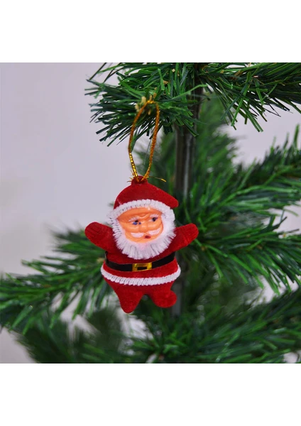 6lı Noel Baba Yılbaşı Ağacı Süsü 6 cm