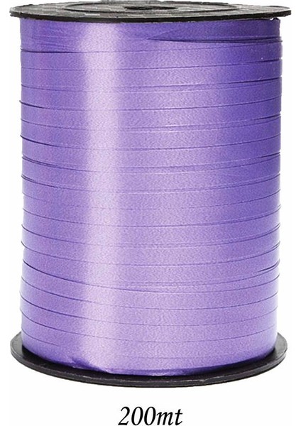 200Mt Şerit Düz Rafya 8Mm Mor