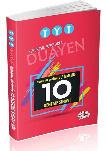 TYT Duayen Çözümlü 10 Fasikül Deneme