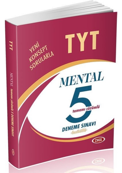 TYT Mental Tamamı Çözümlü 5 Deneme Sınavı Fasiküllü