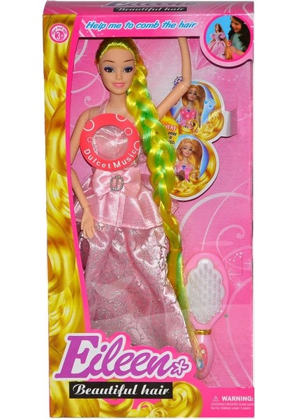 Efe Toys 1014 Müzikli Hareketli Örgü Saçlı Bebek
