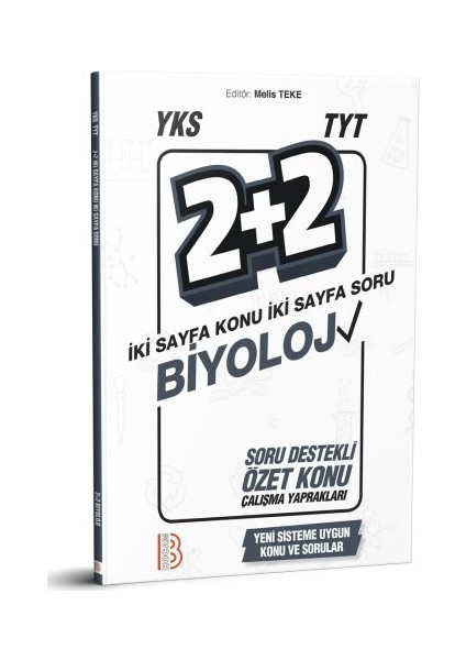 YKS TYT Biyoloji 2 + 2 Soru Destekli Özet Konu Yaprakları