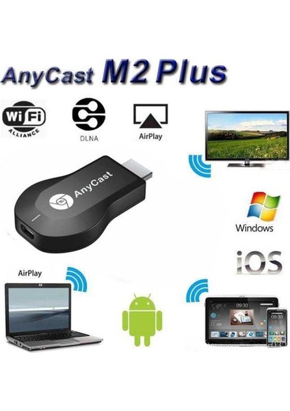 Anycast M2 Plus HDMI Görüntü Aktarıcı Hd Kablosuz Tv İos-Android