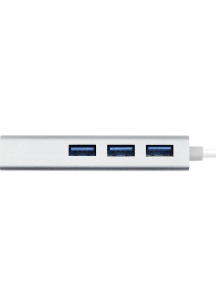 USB 3.0 Ethernet RJ45 Lan Çevirici 3 Port USB Çoklayıcı