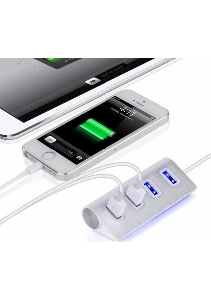 USB 2.0 Hub 4 Port Yüksek Hızlı Mini Hub Adaptör