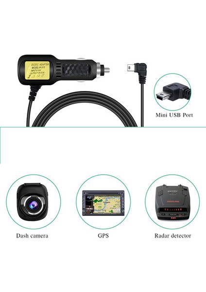 Navigasyon araç şarj adaptörü ve çift çıkışlı usb 5v1A -5v2.5A