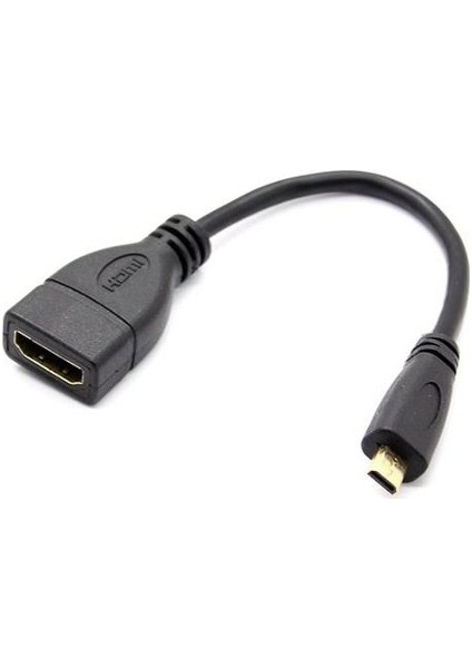 HDMI Dişi To Micro HDMI Erkek Ses Ve Görüntü Çevirici Kablo