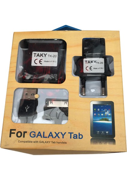 Taky Samsung Galaxy Tab Şarj Adaptör Ve Kablosu 5V2A