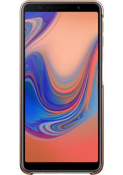 Galaxy A7 2018 Koruyucu Kılıf - (Altın/Beyaz)-EF-AA750CFEGWW