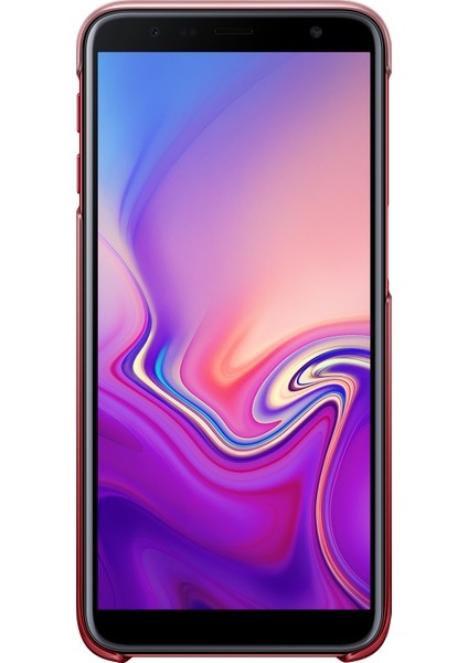 Galaxy J6+ Koruyucu Kılıf - (Kırmızı)-EF-AJ610CREGWW