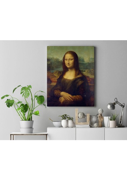 Mona Lisa %100 Pamuk Doğa Dostu Kanvas Tablo