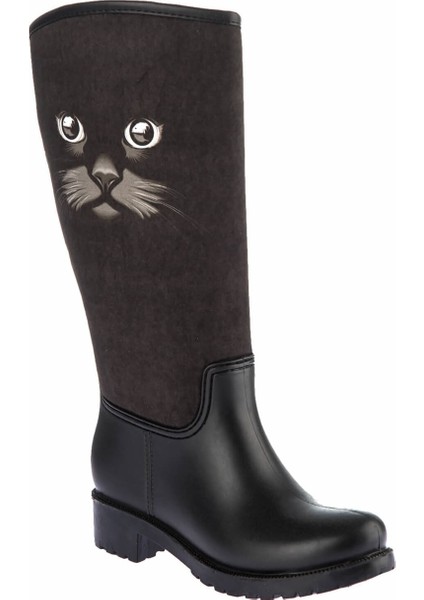 A01025-18 Pembe Potin Kadın Çizme Kara Kedi modelleri
