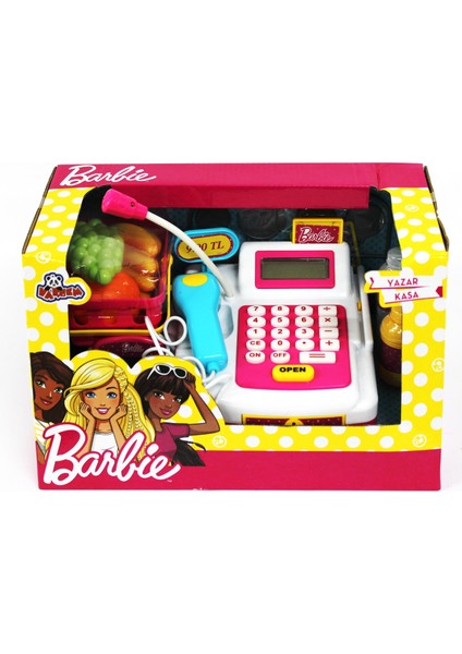 Barbie Lisanslı Yazar Kasa Pilli Ekranlı