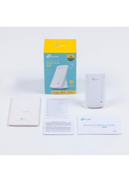 TP-Link RE200 AC750 Mbps, 1 Ethernet Bağlantı Noktalı Wi-Fi Güçlendirici/Hotspot, Access Point Modu, Tüm Wi-Fi Yönlendiriciler ile Çalışır, Wi-Fi 5 Menzil Genişletici