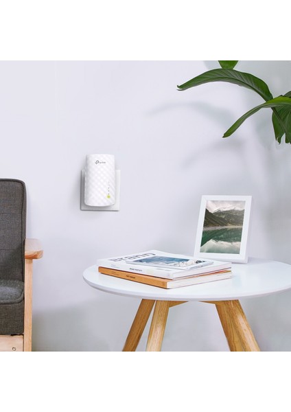 TP-Link RE200 AC750 Mbps, 1 Ethernet Bağlantı Noktalı Wi-Fi Güçlendirici/Hotspot, Access Point Modu, Tüm Wi-Fi Yönlendiriciler ile Çalışır, Wi-Fi 5 Menzil Genişletici