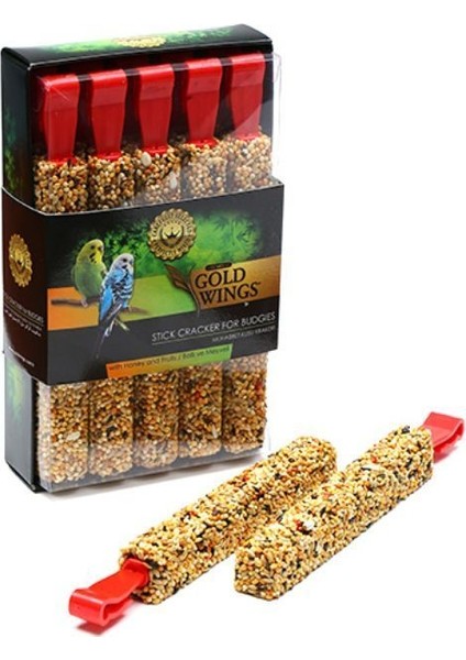 Premium Muhabbet Kuşlari Için BalliMeyveli Kraker 10'Lu