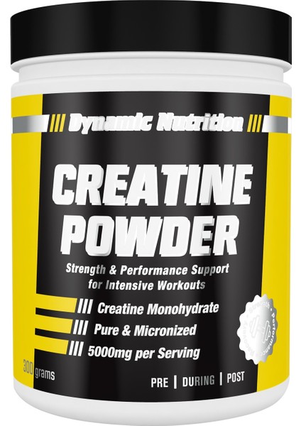 Creatine Monohydrate - 300 G - Aromasız - 60 Servis - %100 Saf Mikronize Kreatin Monohidrat