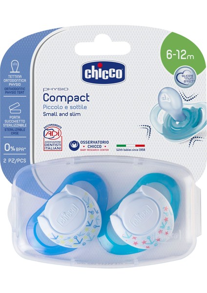 Physio Compact Silikon Emzik 6-12 Ay 2'li