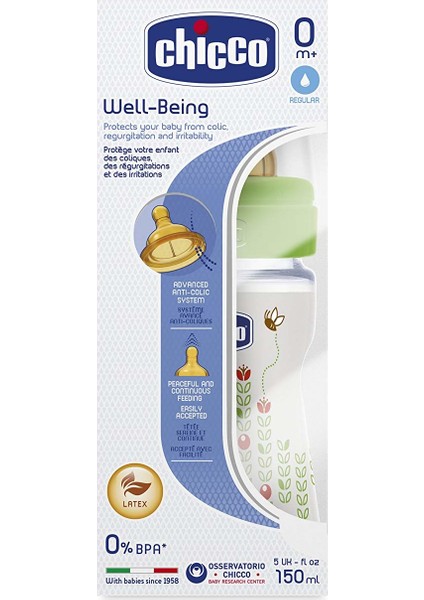 Well-Being Biberon Kauçuk Normal Akış 150 ml