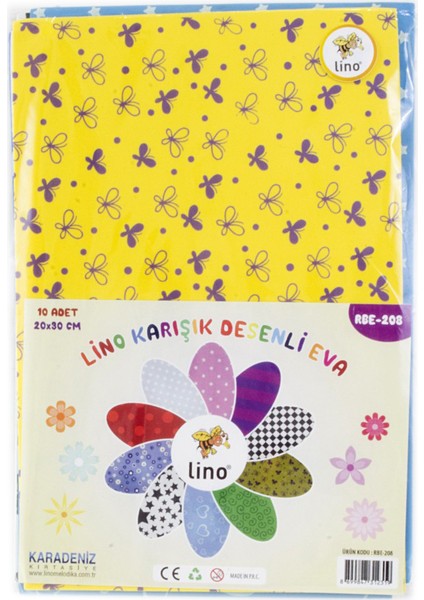 Eva 20X30 Cm 10 Renk Desenli