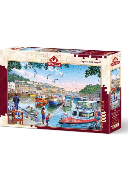 Art Puzzle 1000 Parça Puzzle : Limandaki Küçük Balıkçılar 48 x 68 4231