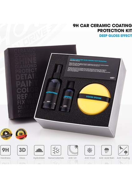 Color N Drive 9H Oto Seramik Kaplama Boya Koruma ve Kaplama Kiti