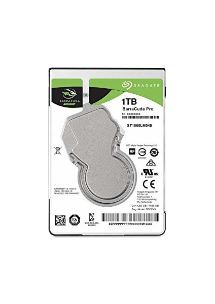 Barracuda Pro 1TB 7200RPM 6GB/s 128MB Cache 2.5" Internal Hard Drive SATA HDD ST1000LM049