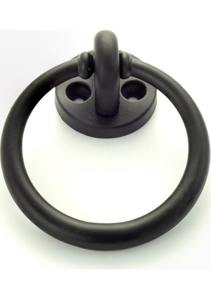 Gürçay Halka Kulp 60mm Üstten Vidalı Siyah (2 Adet)